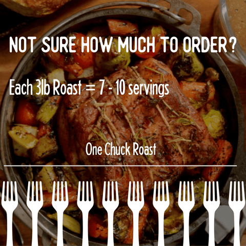 Buffalo Chuck Roast 3 - 4lbs - Jackson Hole Buffalo Meat
