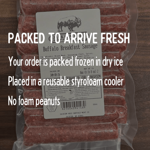 Buffalo Breakfast Sausage - Jackson Hole Buffalo Meat