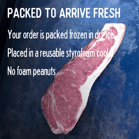 Buffalo Dry Aged NY Strip 16 - 18oz - Jackson Hole Buffalo Meat