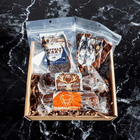 Buffalo & Elk Snack Sampler - Jackson Hole Buffalo Meat