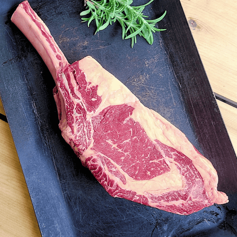 Buffalo Dry Aged Tomahawk Steak - Jackson Hole Buffalo Meat
