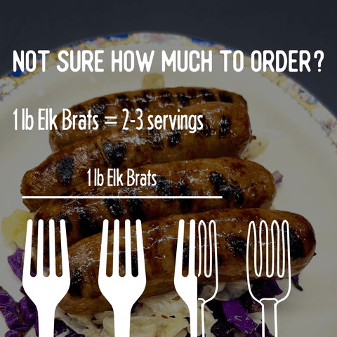 Elk Bratwurst - Jackson Hole Buffalo Meat
