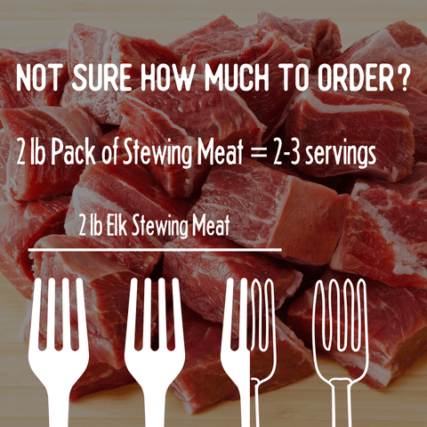 Elk Stew Meat - Jackson Hole Buffalo Meat