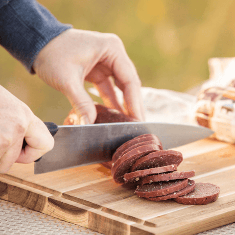 Elk Summer Sausage: Original - Jackson Hole Buffalo Meat