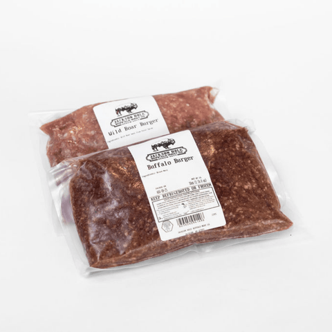 Wild Boar & Buffalo Burger Bundle - Jackson Hole Buffalo Meat