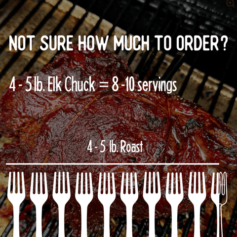 Elk Chuck Roast - Jackson Hole Buffalo Meat