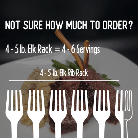 Elk Frenched Rack - Jackson Hole Buffalo Meat