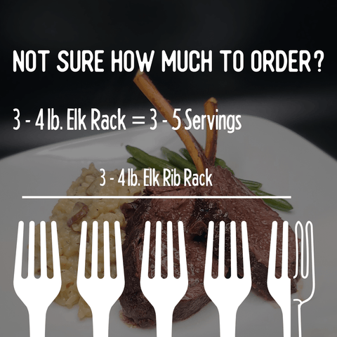 Elk Frenched Rack - Jackson Hole Buffalo Meat