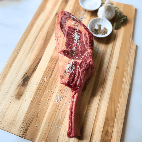 Buffalo Dry Aged Tomahawk Steak - Jackson Hole Buffalo Meat