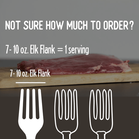 Elk Flank Steak - Jackson Hole Buffalo Meat