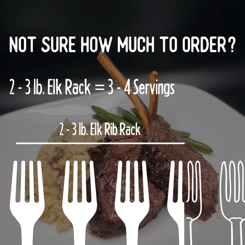 Elk Frenched Rack - Jackson Hole Buffalo Meat