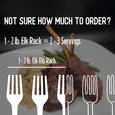 Elk Frenched Rack - Jackson Hole Buffalo Meat