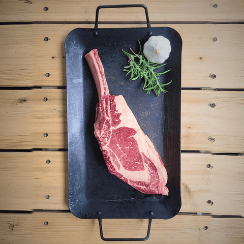 Buffalo Dry Aged Tomahawk Steak - Jackson Hole Buffalo Meat