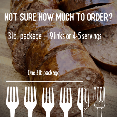 Wild Boar Bratwurst - Jackson Hole Buffalo Meat