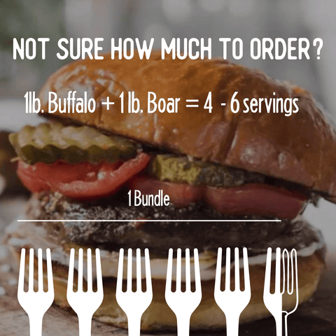 Wild Boar & Buffalo Burger Bundle - Jackson Hole Buffalo Meat