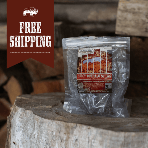 Buffalo Spicy Sticks 3oz - Jackson Hole Buffalo Meat