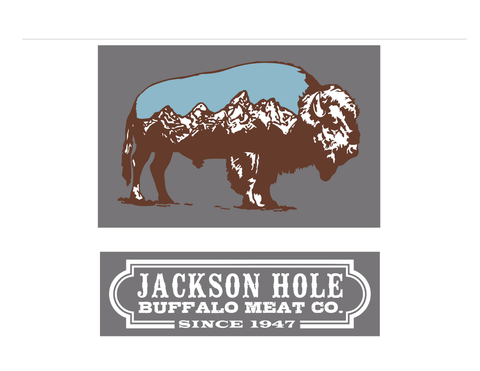 T-Shirt Modern Logo - Jackson Hole Buffalo Meat
