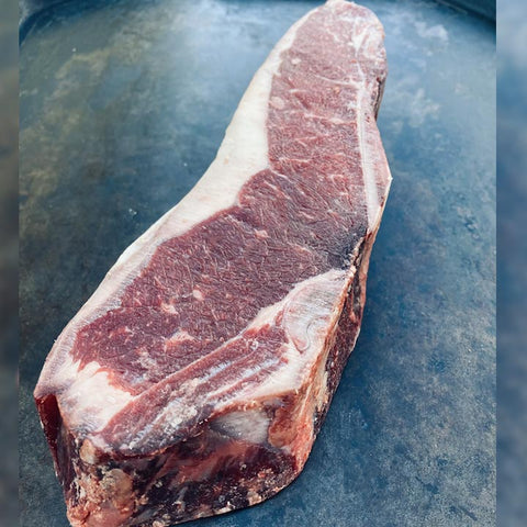 Buffalo Dry Aged NY Strip 16 - 18oz - Jackson Hole Buffalo Meat