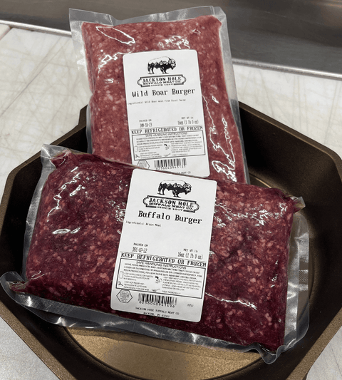Wild Boar & Buffalo Burger Bundle - Jackson Hole Buffalo Meat