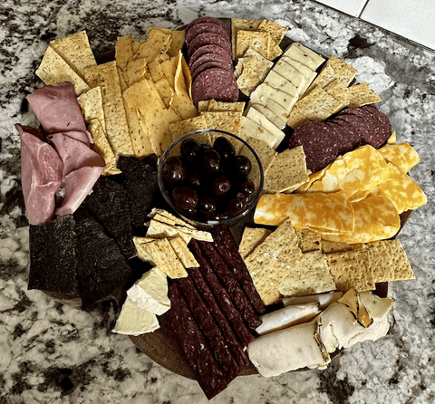 Charcuterie Board with Bison & Elk Meat - Jackson Hole Buffalo Meat