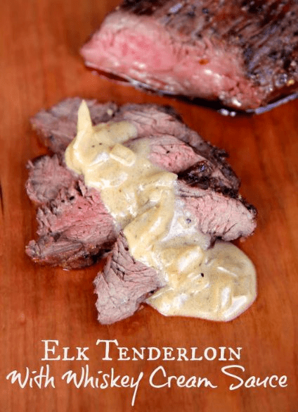 Elk Tenderloin With Whiskey Cream Sauce - Jackson Hole Buffalo Meat