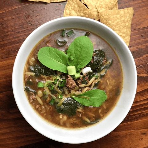Ground Elk Burger Soup - Jackson Hole Buffalo Meat