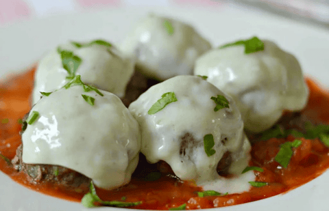 Buffalo Meatballs with Mozzarella - Jackson Hole Buffalo Meat