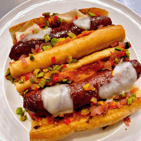 Bison Bratwurst Sub Sandwich - Jackson Hole Buffalo Meat
