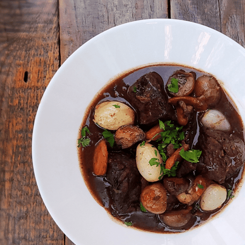 Elk Stew in Red Wine - Jackson Hole Buffalo Meat
